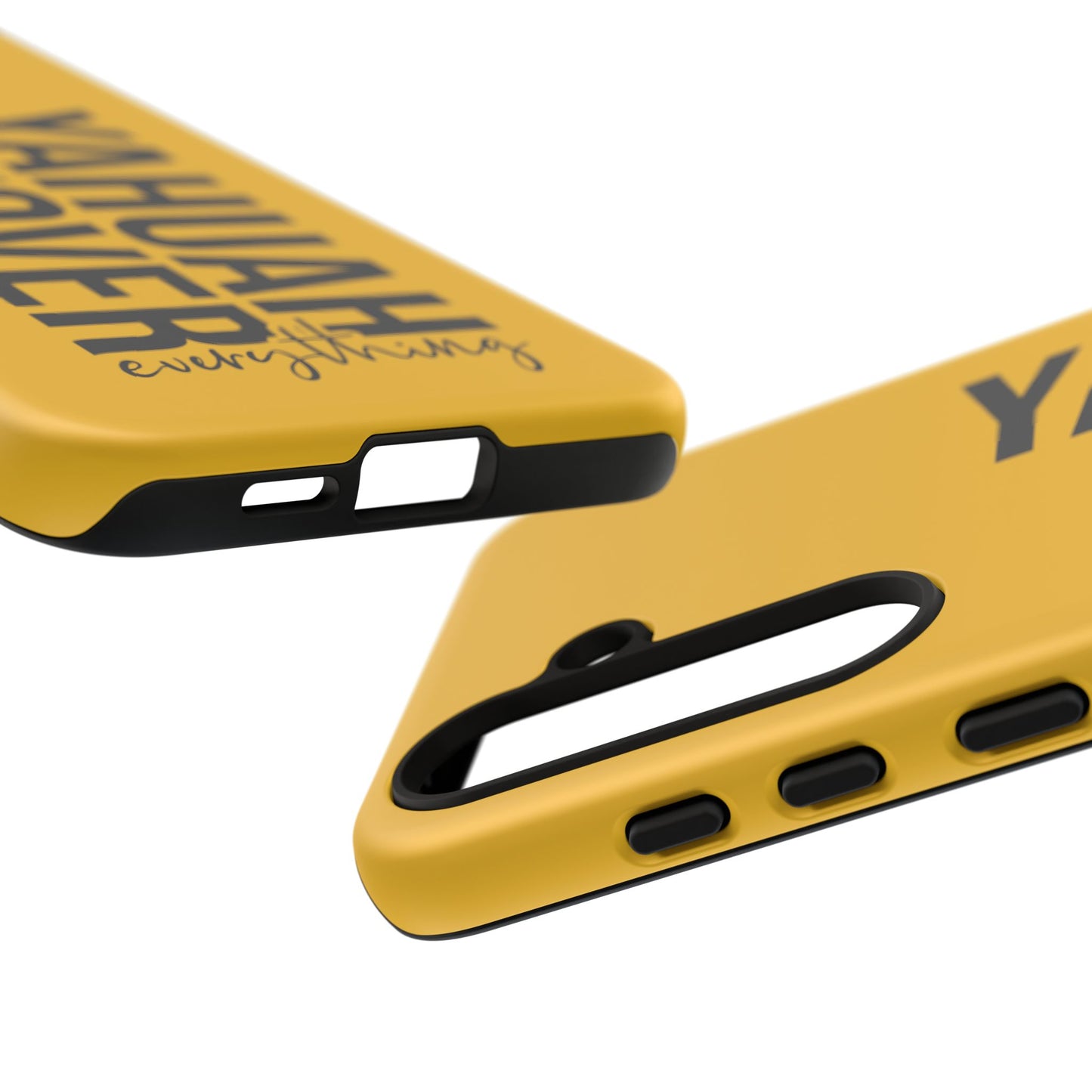 Bold Yellow Tough Phone Case - The Bright Collection "Yahuah Over Everything"