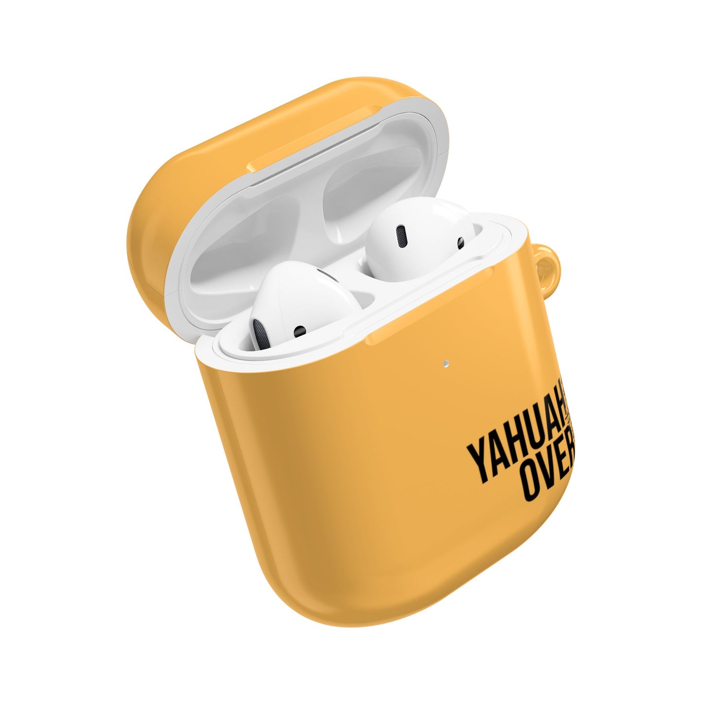 The GlowShield AirPods Case - The Bright Collection "YAHUAH Over Everything"