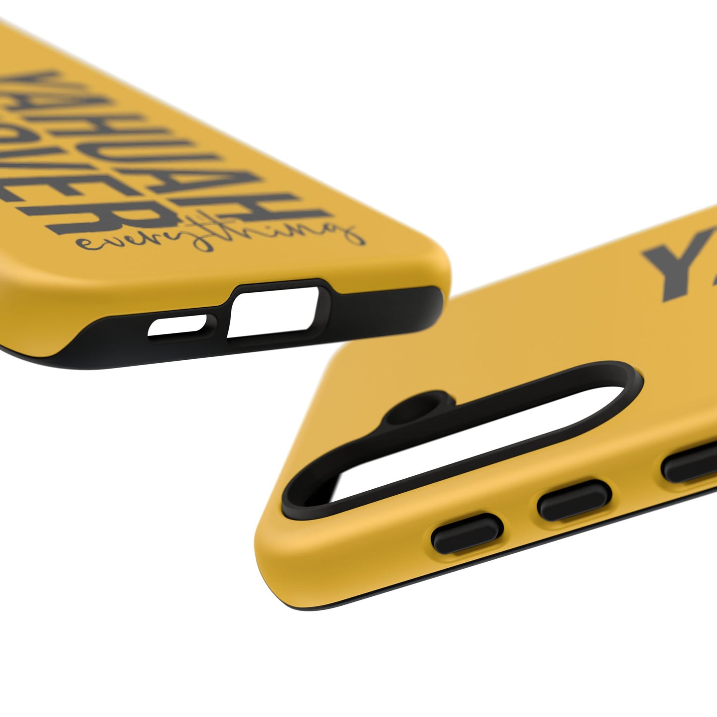 Bold Yellow Tough Phone Case - The Bright Collection "Yahuah Over Everything"