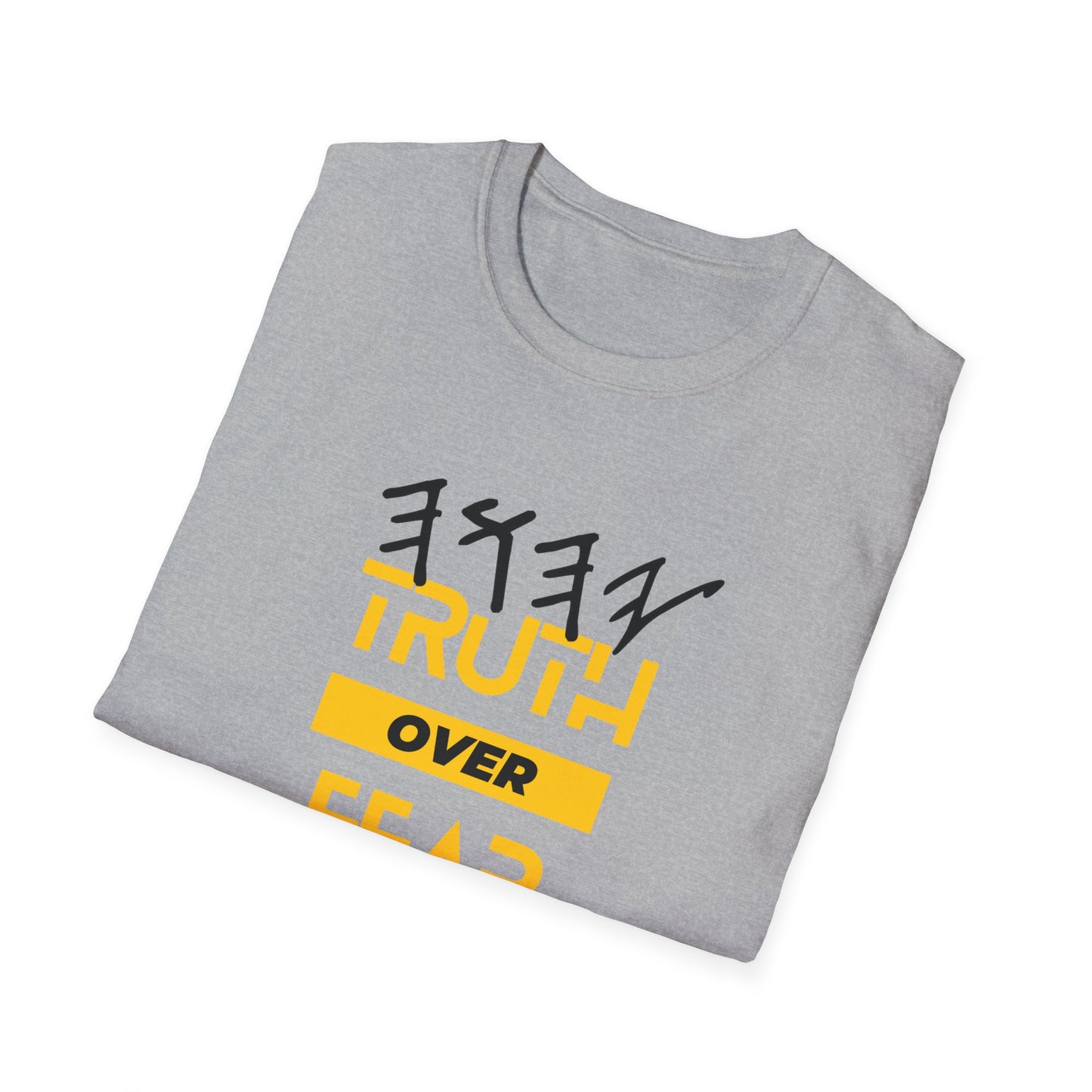 PTT YAHUAH Truth  Over Fear Unisex Soft-style T-Shirt (White)