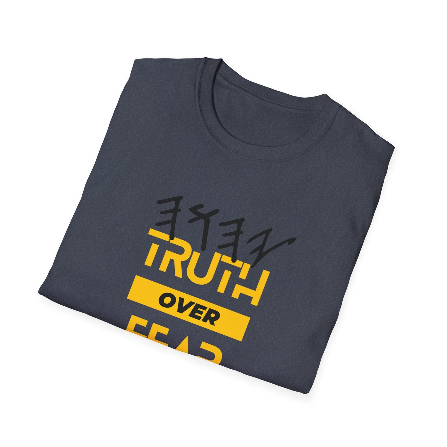 PTT YAHUAH Truth  Over Fear Unisex Soft-style T-Shirt (White)