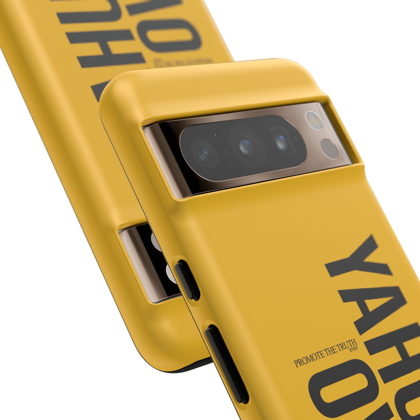 Bold Yellow Tough Phone Case - The Bright Collection "Yahuah Over Everything"