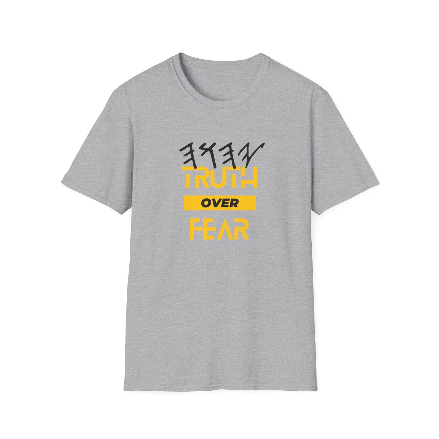 PTT YAHUAH Truth  Over Fear Unisex Soft-style T-Shirt (White)