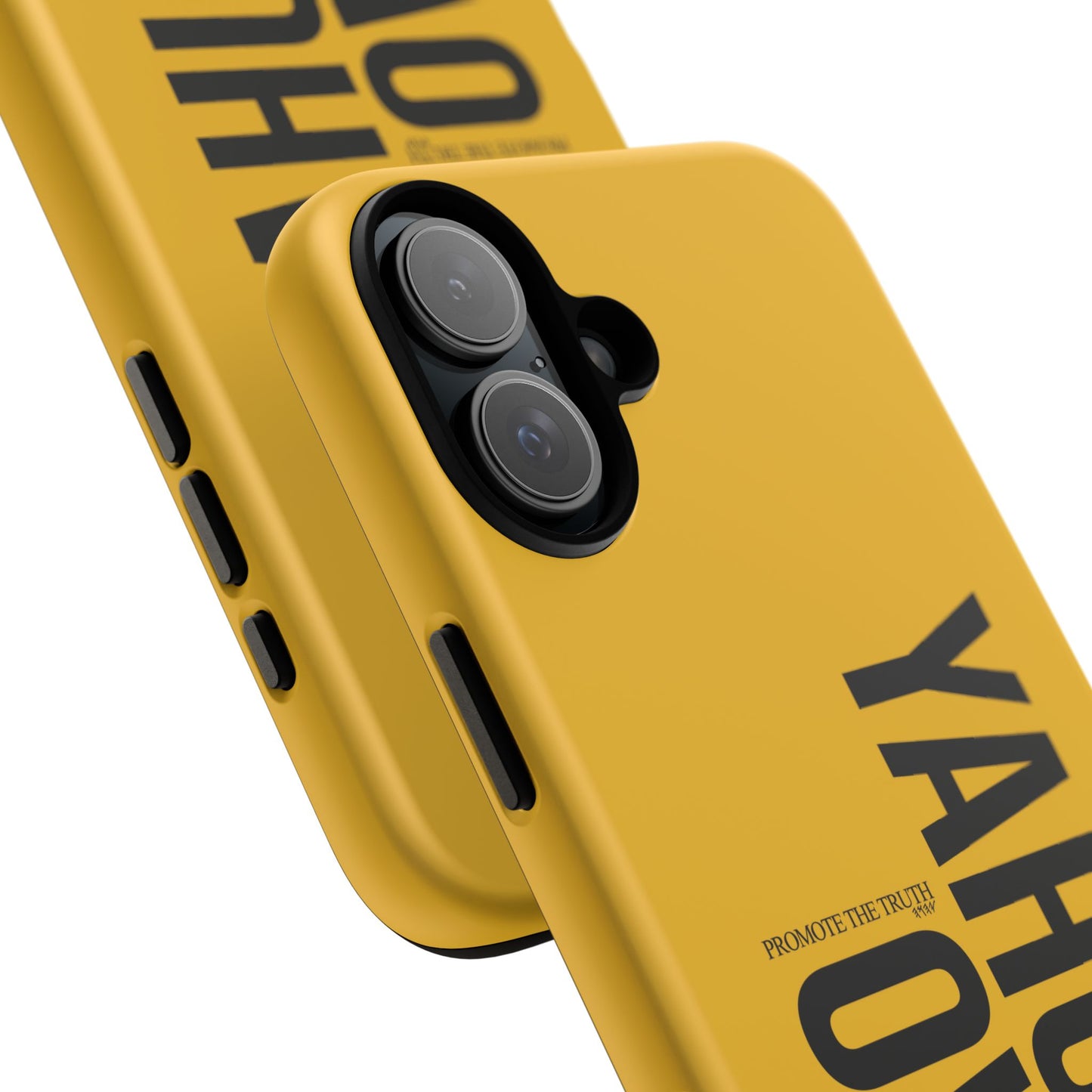 Bold Yellow Tough Phone Case - The Bright Collection "Yahuah Over Everything"