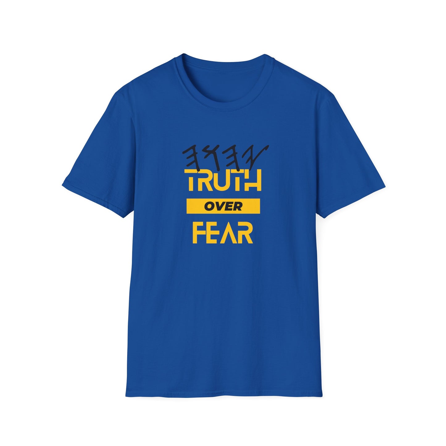 PTT YAHUAH Truth  Over Fear Unisex Soft-style T-Shirt (White)