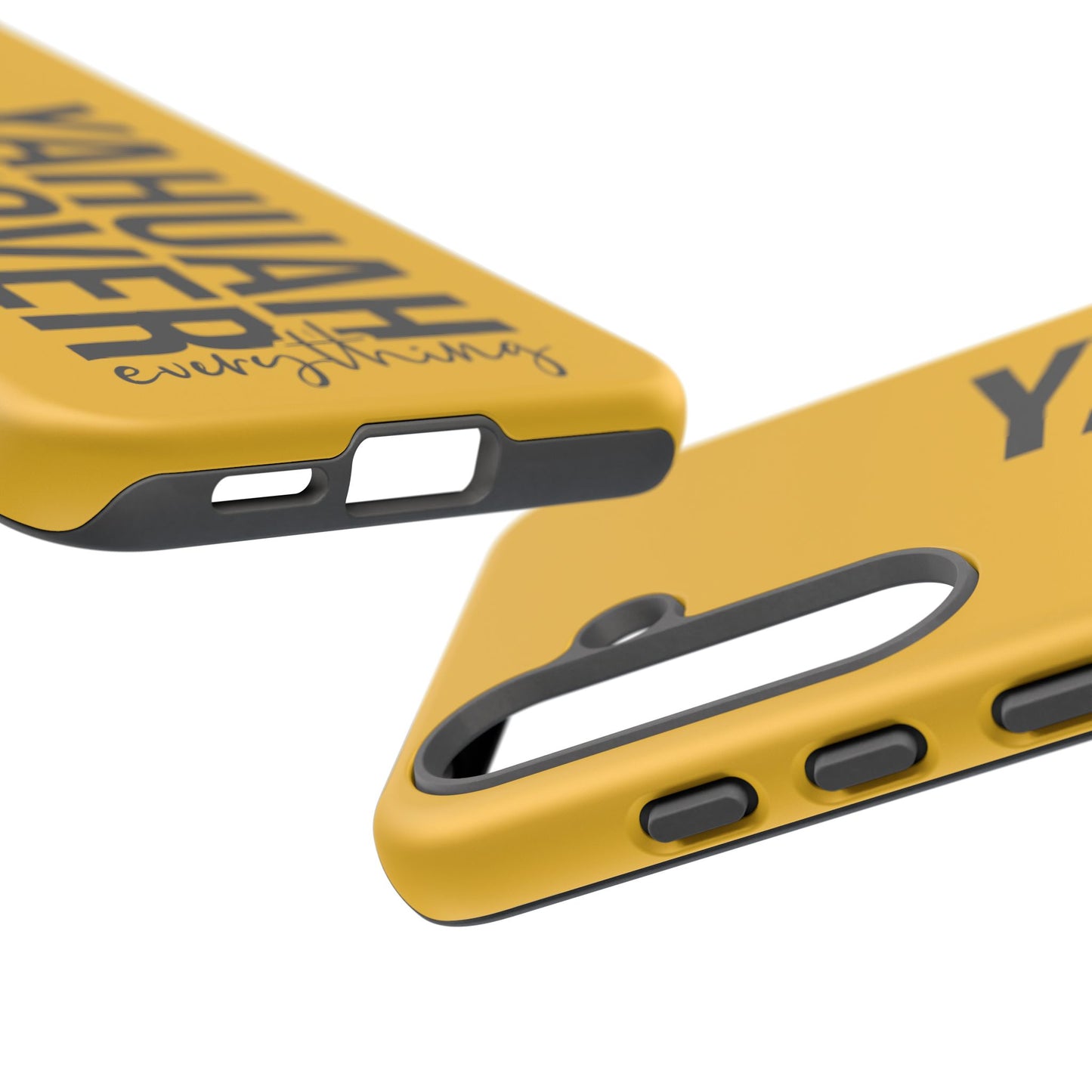 Bold Yellow Tough Phone Case - The Bright Collection "Yahuah Over Everything"