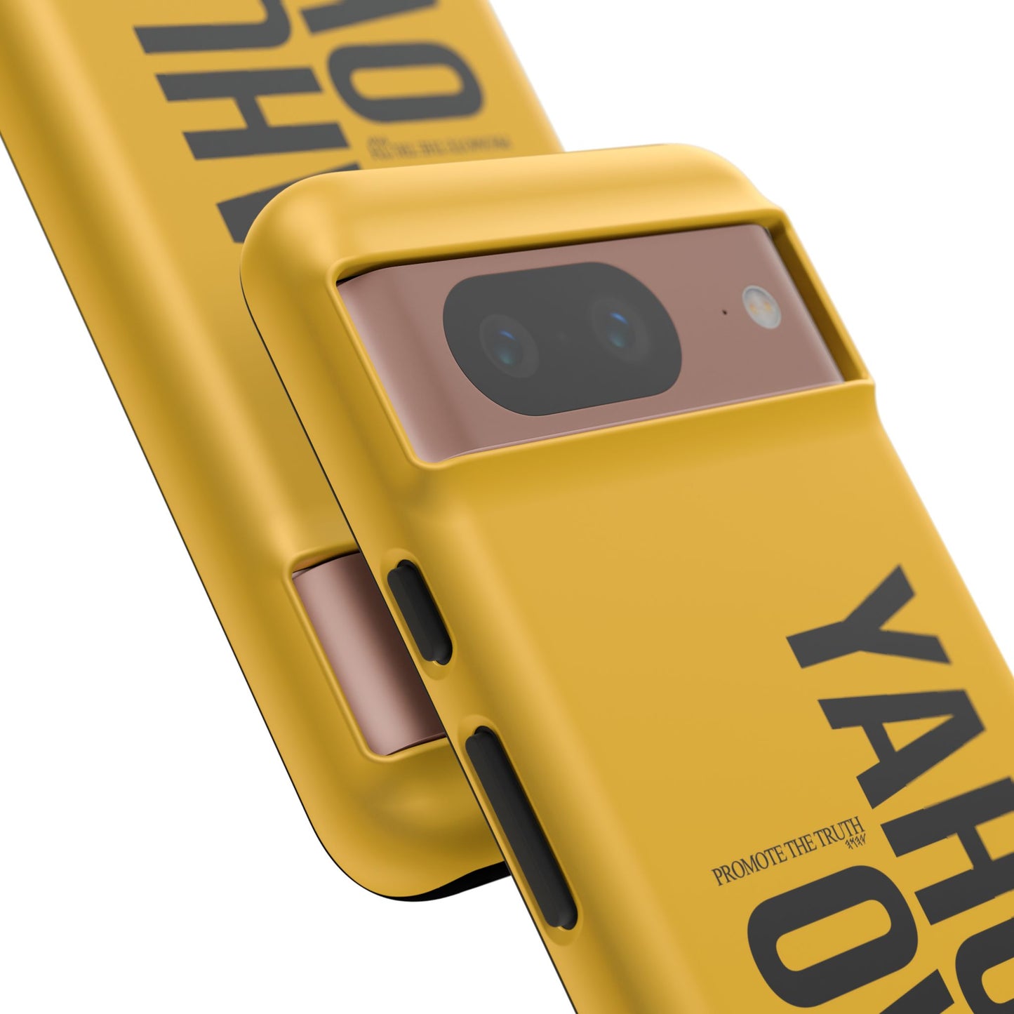 Bold Yellow Tough Phone Case - The Bright Collection "Yahuah Over Everything"