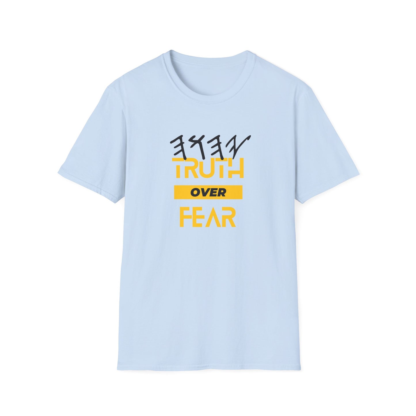 PTT YAHUAH Truth  Over Fear Unisex Soft-style T-Shirt (White)
