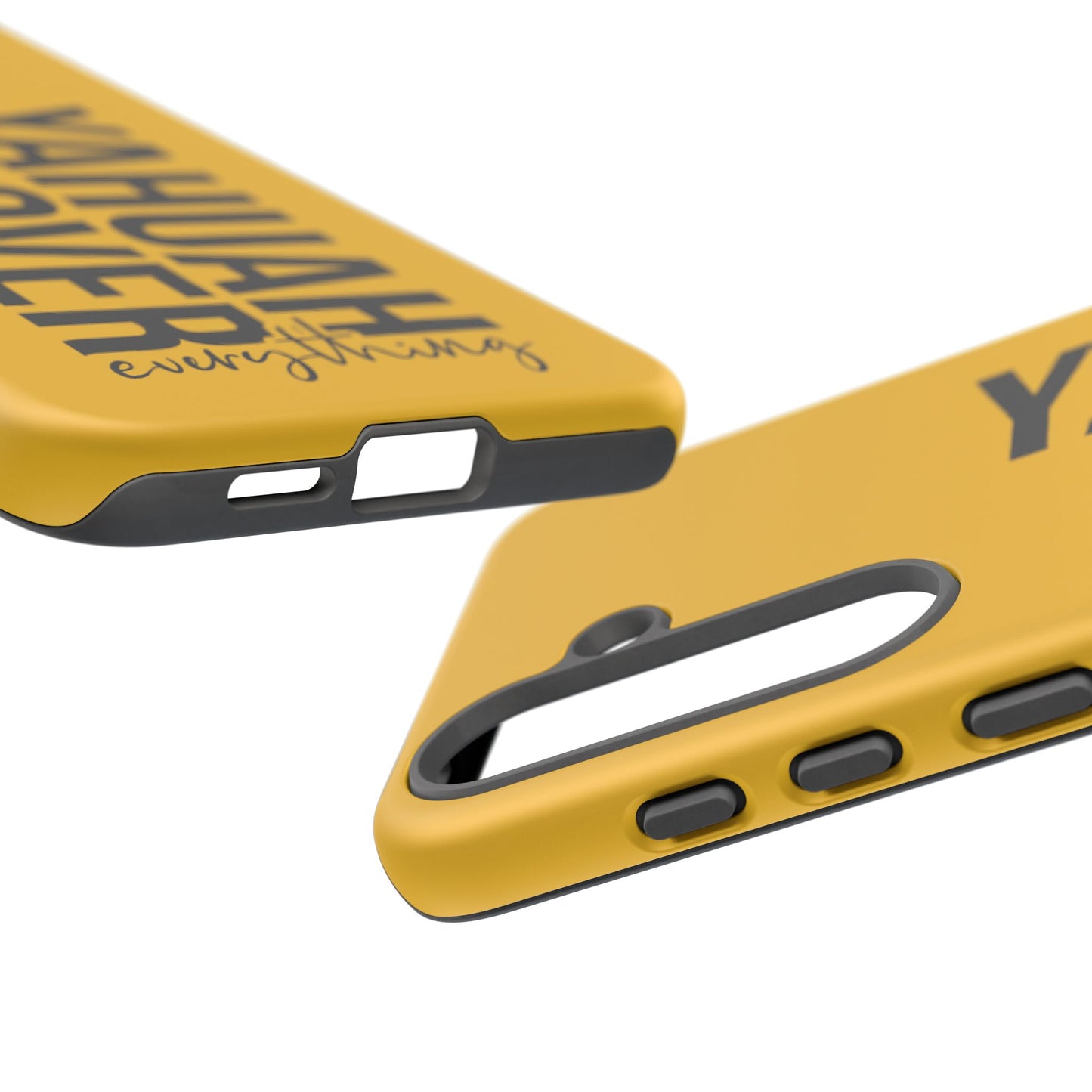 Bold Yellow Tough Phone Case - The Bright Collection "Yahuah Over Everything"