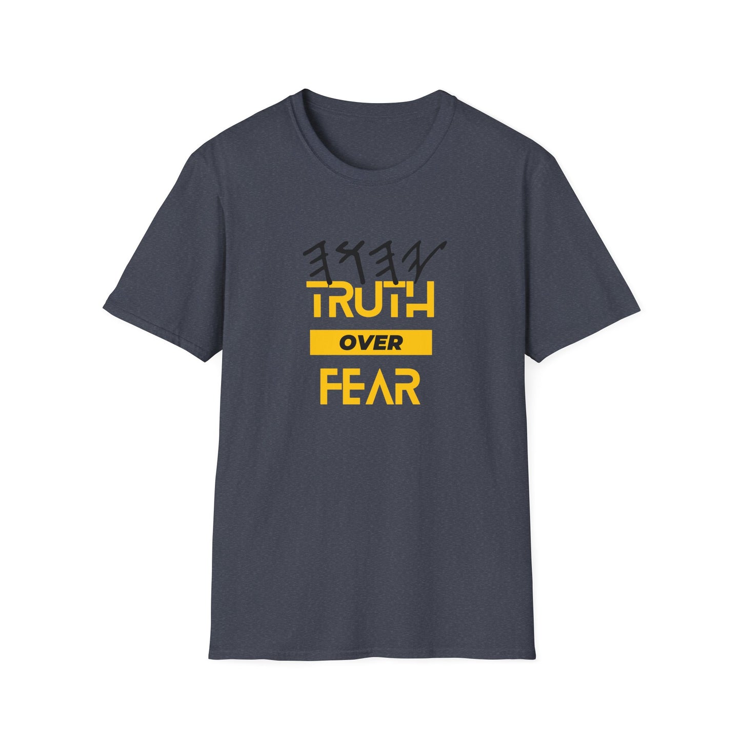 PTT YAHUAH Truth  Over Fear Unisex Soft-style T-Shirt (White)