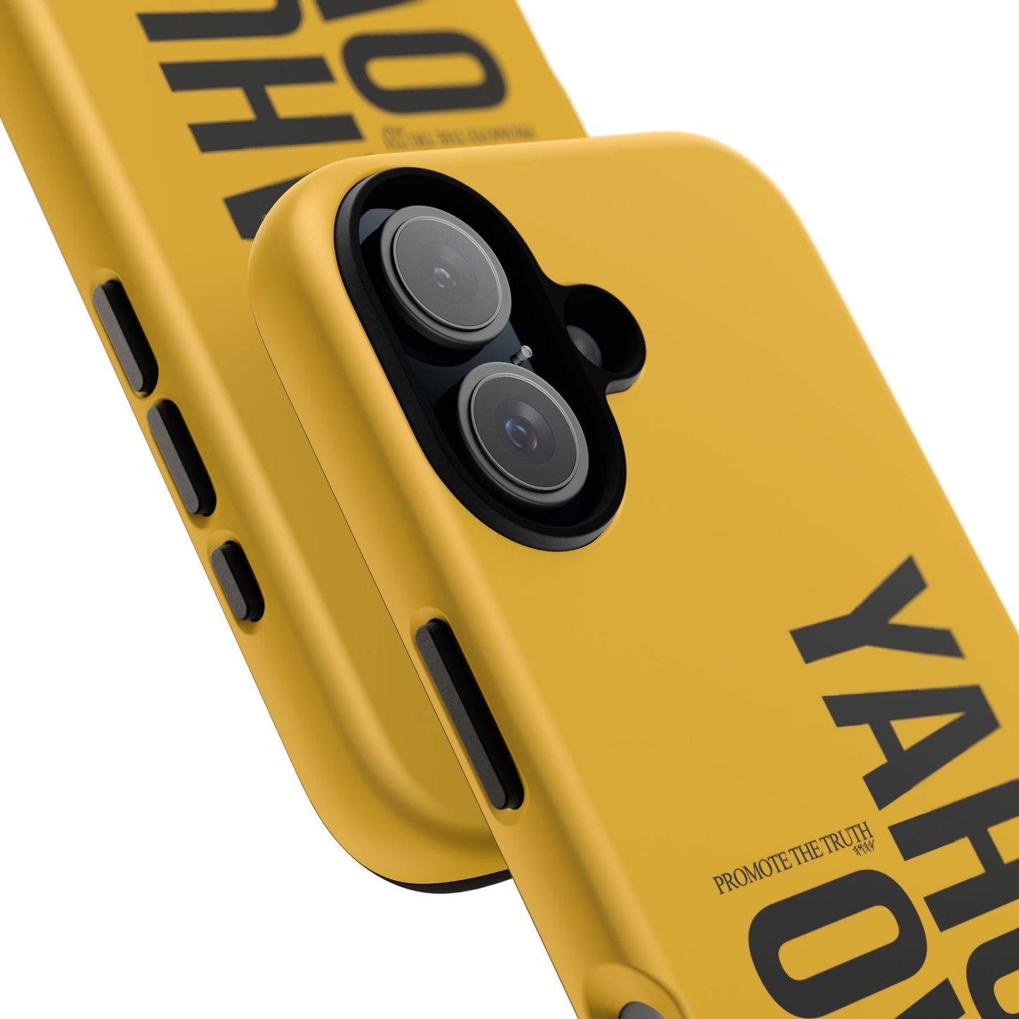 Bold Yellow Tough Phone Case - The Bright Collection "Yahuah Over Everything"