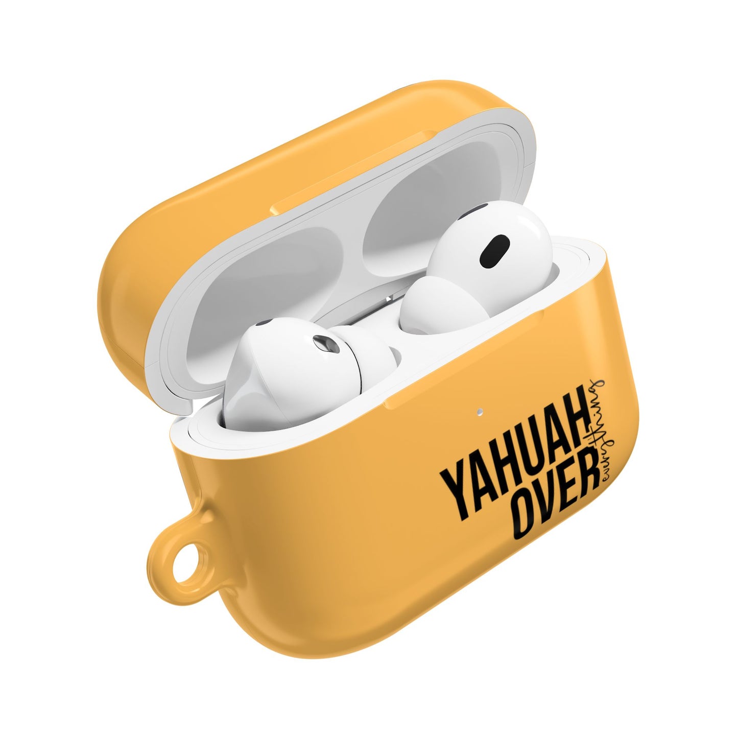 The GlowShield AirPods Case - The Bright Collection "YAHUAH Over Everything"
