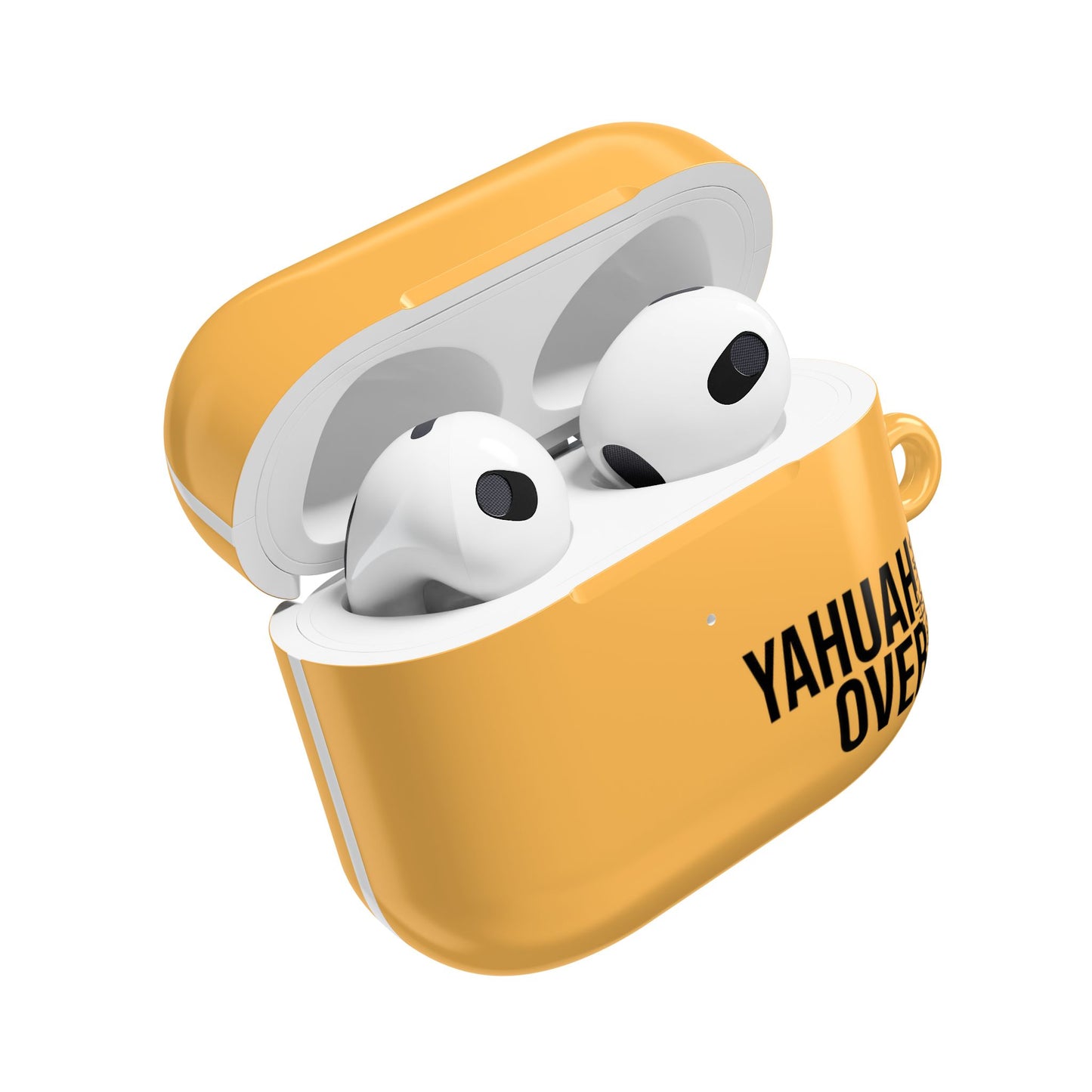 The GlowShield AirPods Case - The Bright Collection "YAHUAH Over Everything"