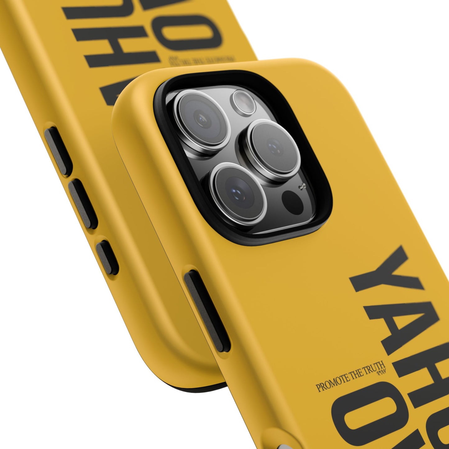 Bold Yellow Tough Phone Case - The Bright Collection "Yahuah Over Everything"