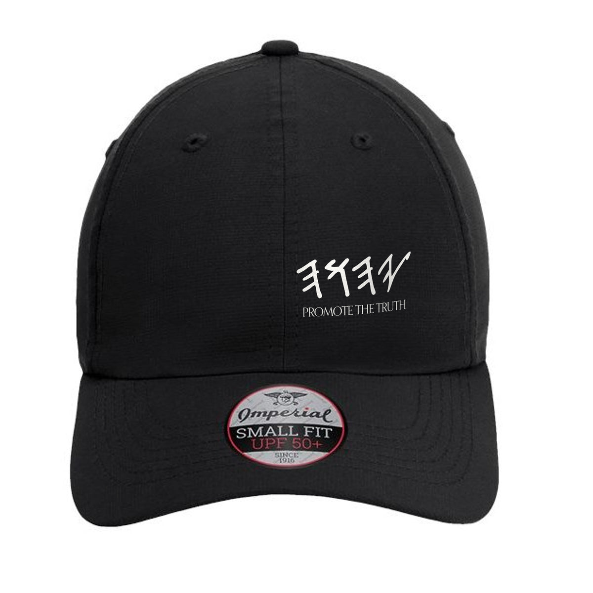 YAHUAH Women's Ponytail Hat in Black, front view