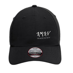 YAHUAH Women's Ponytail Hat in Black, front view