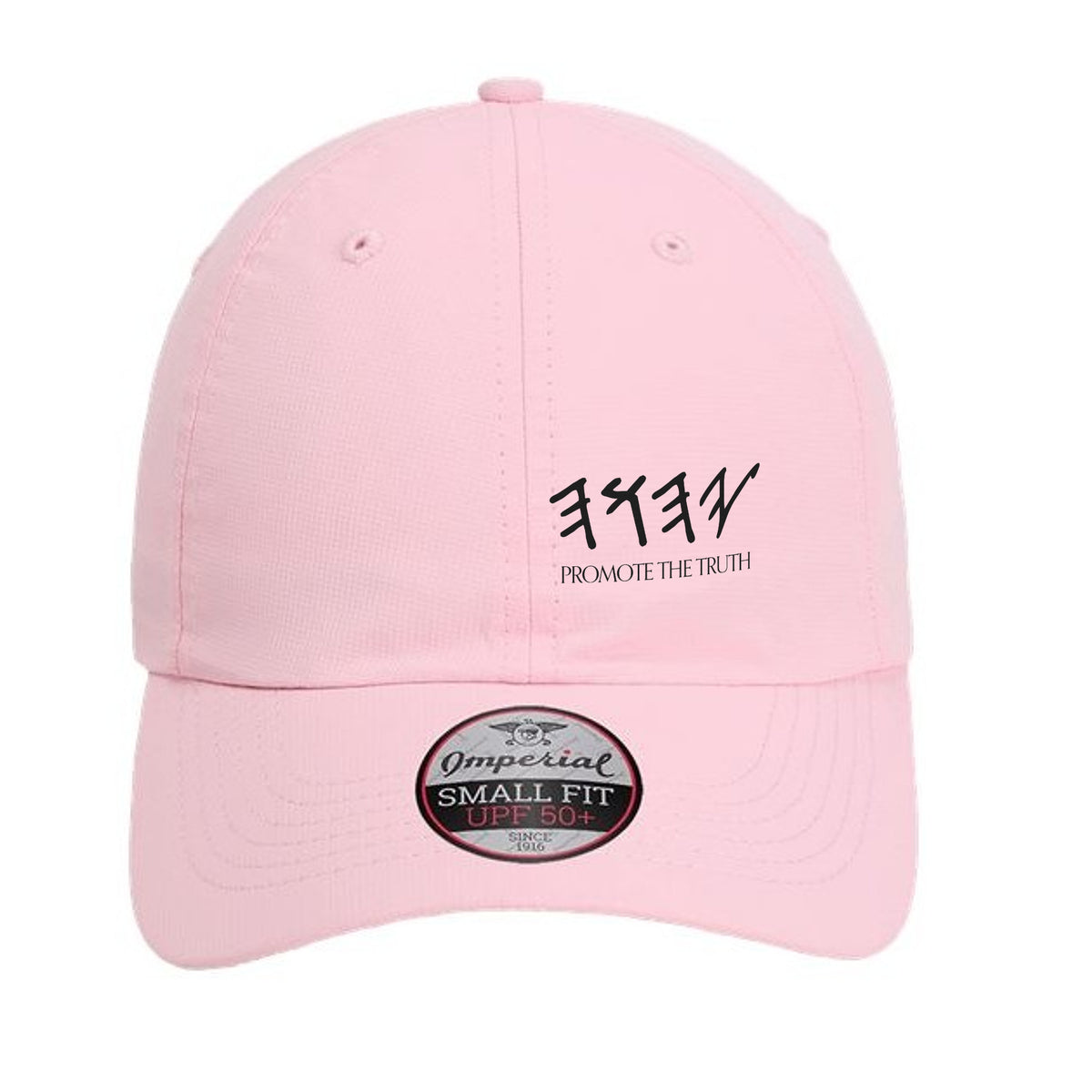 YAHUAH Women's Ponytail Hat in Light Pink, front view